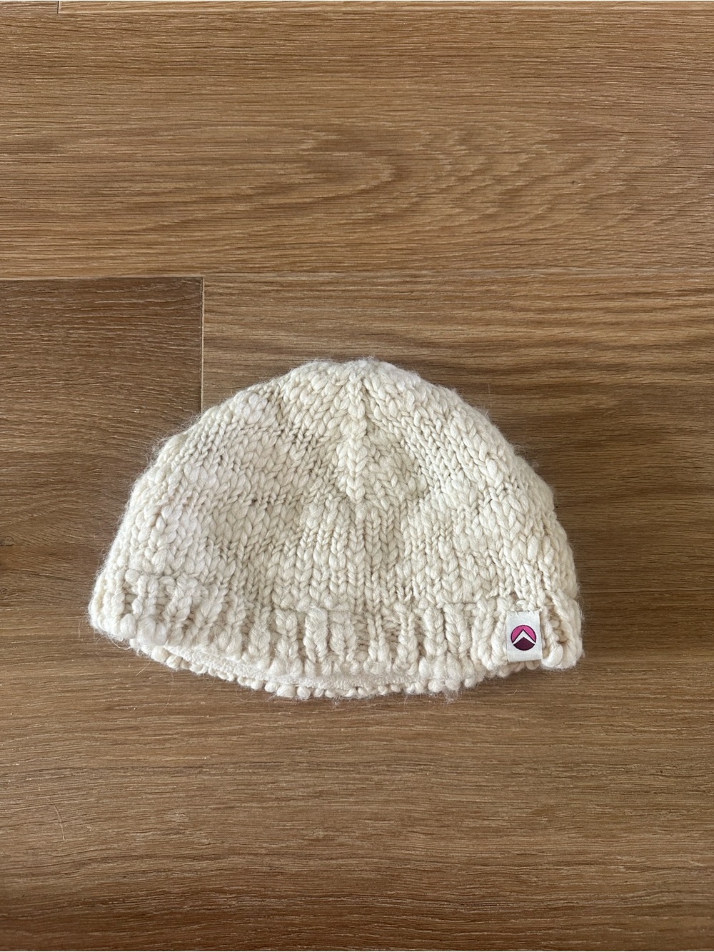 American Eagle Outfitters Cream handKnit wool Kids Beanie